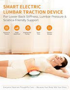 Smart Lower Back Massager with Soothing Warm Therapy & Air Traction – Spinal Decompression Device for Sciatica Relief, Lumbar Pressure & Stiffness - Ideal Gift for Parents & Loved Ones
