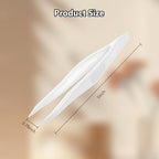 3Pcs Contact Tweezers for Soft Contacts Silicone Lens Remover Tool with White Applicator Compact 5in Contact Removal Tools for Lenses Easy to Use Tweezer for Daily and Monthly Lens Handling