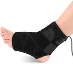 Heating Ankle Brace, Heated Ankle Wrap Foot Heat with 3 Level Temperature Control for Men and Women Running Ankle Sprain Wrap