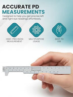 Multipurpose PD Optical Ruler for Reading Pupil Distance Meter Eye Ophthalmic Straight Edge, Comfortable and Lightweight Optical Ruler to Measure Height of the Pupil and All Lengths of Frames
