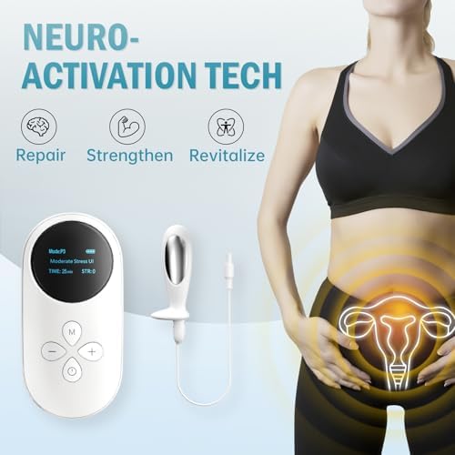 Incontinence Treatment Device, 2-in-1 Pelvic Floor Exercise Devices,Kegel Exerciser, Pelvic Floor Muscle for Women, Home Use