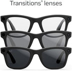 Ray-Ban Meta (Gen 2), Wayfarer, Matte Black | Smart AI Glasses for Men, Women — 2x Battery Life — 3K Ultra HD Resolution — 12 MP Ultra-Wide Camera, Audio, Video — Transitions® Grey Lenses