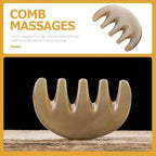 FOMIYES Massage Comb - Premium Ox Horn Scalp Massager Tool for Head Massage Lightweight & Compact Design for Healthy Hair Suitable for Wet or Dry Hair