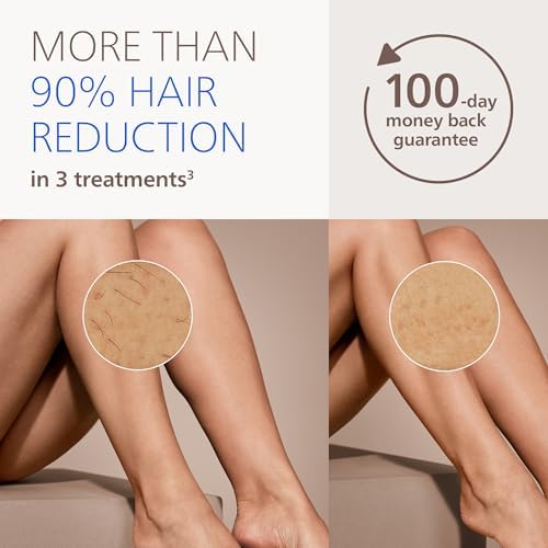 Philips Lumea 9000 Series IPL Hair Removal Device Permanent Laser Hair Reduction for Women & Men, Easy and Comfortable Use at Home, SenseIQ, 4 Attachments for Body, Face, Bikini & Underarms, BRI984/03