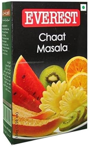 Everest Chaat Masala Used to Sprinkle on Salads, Sandwiches, Fresh Fruits, Finger Chips, Snacks and More (100 Gms)