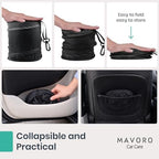 Mavoro 1 Pack, 1 Gallon Car Trash Can | Waterproof Collapsible Pop-Up Car Bin (1 Pack, 1 gal)