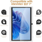 2-Pack Screen Protector Compatible with HNVHNV E07/Pritom K7 7"/ HOTTABLET HOTQ8/ PEICHENG Q8/ Contixo V8 V9 7" Tablet, Tempered Glass [HD Clarity] [9 Hardness] [Anti-Scratch] [Easy Installation]