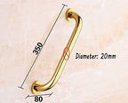 Shower Handle,Grab Bars, Brass Anti-Slip Grip Grab Bar, Safety Grip Grab Shower Home Assist Handle for Bathtub, Shower, Steps, Indoor Outdoor Use (14 Inches)
