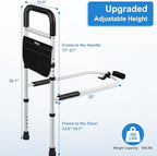 Panta Bed Rails for Elderly Adults Safety, Adjustable Bed Assist Rails for Seniors,Black