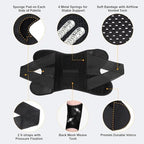 Knee Brace with Side Stabilizer, 1PC Breathable Knee Support Brace Open-Patella Stabilizer Adjustable Compression Knee Brace for Men Women Meniscus Tear ACL MCL Arthritis Joint Pain Relief (Black, 2XL)