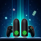 2Pcs Black Game Fingertip Gloves for Sweatproof Anti Slip Finger Sleeve Breathable Gaming Finger Cover Thumb Gloves for Mobile Gaming Grip Pain-Relief Mobile Phone Gaming Finger（5cm×3cm）