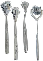 ArTLaB-Premium German Wartenberg Neuro Pinwheel Diagnostic Instrument Sensory Wartenberg Pinwheel 1,3.5,7 Head Strong Wheel Stainless Steel Nerve Tester (Set of 4 (1,3,5,7 Head))