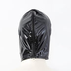 Latex Hood Rubber HeadMask,Latex Head Cover,Back Zipper for Unisex Cosplay Club Wear,Two sizes to choose