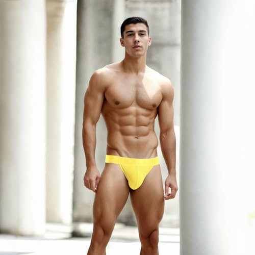 Jock Strap Thongs, Sexy Brief Underwear for Men Athletic Supporters Underpants