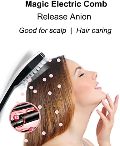 Winyoung Scalp Massager, Electric Scalp Massage Brush, Hair Massage Brush, Electric Head Scratcher, Massage Comb with Soft Rubber