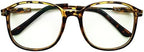 Computer Reading Glasses +2.25 Tortoishell Oversize Readers Anti Blue Ray Mens Womens Eyewear