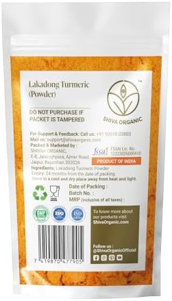 Shiva Organic's Lakadong Turmeric Powder 100 g: Unleash the Essence of Northeast with a Culinary Marvel