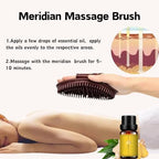 2pcs Meridian Brush Massage, 2025 New Meridian Massage Pressure Brush, Whole Body Essential Oil Massage Brush, Professional Custom Portable Handheld.