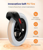 Narrow Rollator Walkers for Small Spaces, Indoor Rollator Foldable and Lightweight, Stable Home Rollator with Quiet Anti-Slip Tires, Rollators for Seniors Foldable with Tray