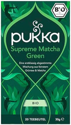 Pukka Supreme Matcha Green, Organic Herbal Green Tea with Oothu, Sencha & Suio Gang, 20 Count (Pack of 3)