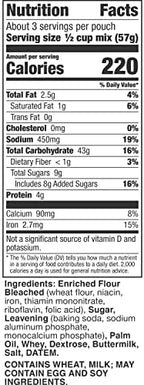 Betty Crocker Buttermilk Pancake and Waffle Mix, 6.75 oz. (Pack of 9)