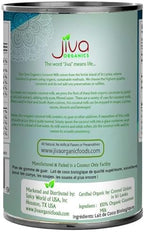 Organic Coconut Milk 13.5 Ounce (Pack of 12) - Unsweetened, Premium FULL 18% Fat, Vegan, Paleo, No Guar Gum, BPA Free, Keto Friendly by Jiva Organics
