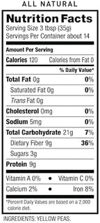 Lars Own Dried Yellow Peas, Whole Yellow Peas for Swedish Pea Soup & Scandinavian Cooking, 18 oz, 1 Pack