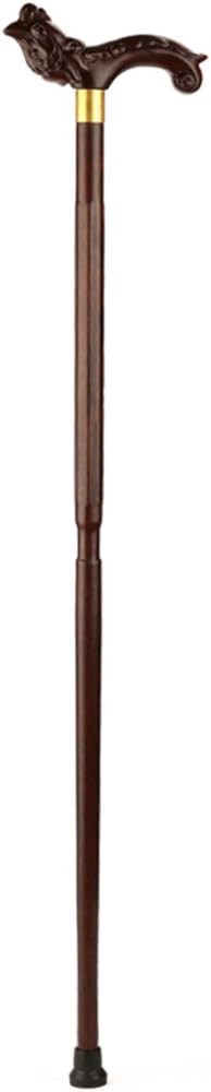Wooden Walking Sticks Cane Chicken Wings Wooden Cane Crested Style Crafted V- shaped Pattern Is Not Painted On The Natural 96 Cm Can Be Truncated On Their Own Mobility Aid for Elderly, Seniors & Handi