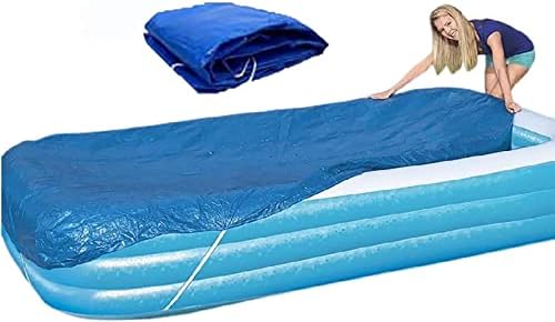Rectangular Pool Cover,Inflatable Swimming Pool Cover, Pool Cover,Dust and Rainproof Home Pool Cover， Fits 120"x72"x22" (305 cm x183 cm)(10ft x 6.6ft)