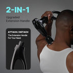 HuBDIC HubiCare Heat and Cool Massage Gun with Upgraded Extension Handle, Percussion Massage Gun Deep Tissue, Muscle Back Massagers Handheld, Portable for Pain Relief, LED Display
