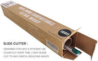 BlknWhite Certified Compostable Cling Wrap with Slide Cutter - 12" Wide x 100 feet. ASTM 6400 Certified Cling Wrap. Great Alternative to Beeswax Wraps or Plastic Wrap.