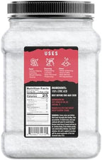 Citric Acid 2.2 LB Jar - Pure, All Natural, Food Grade, Non-GMO Citric Acid Powder for Cleaning, Bath Bombs, Preserving | Fine Granular & Premium Quality by Spicy World
