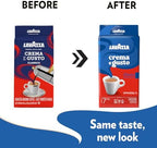 Lavazza Crema e Gusto Ground Coffee, Medium Roast, Arabica and Robusta Blend, 8.8 oz Brick (Pack of 4)