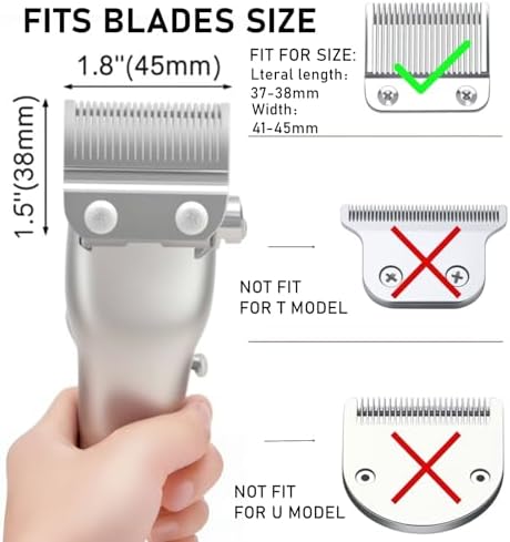 Compatible with Wahl Clipper Guards Set,10Pack Professional Hair Clipper Guards Fits for Most Wahl Clippers,Multi Color Coded Clippers Guide Comb,Cutting Length From 1/16'' to 1''.