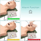 Training Manikin,Airway Management Trainer,Tracheal Intubation Strain Training Simulator Model,Intubation Head Teaching Study Manikin,Oral Nasal Intubation Dummy Training Simulator