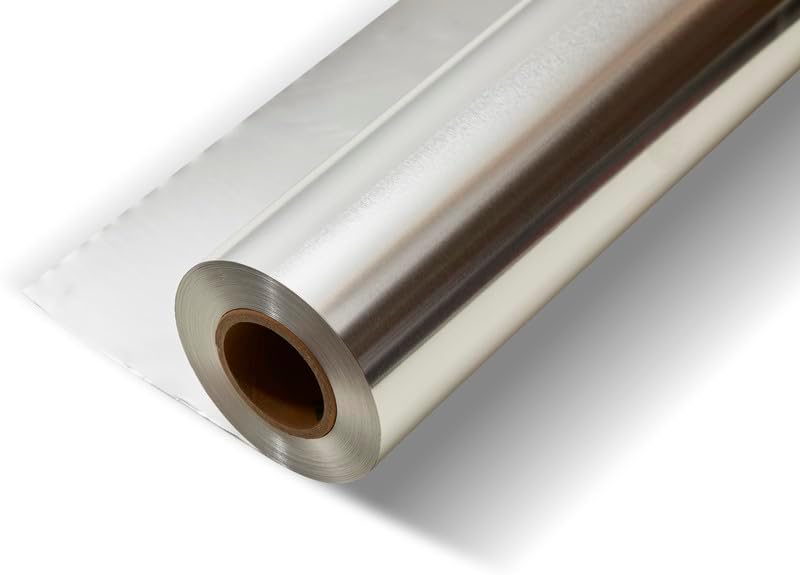 12" x 1000 Feet Standard Aluminum Foil Wrap for Food BBQ Silver Foil Rolls for Grilling, Roasting, Baking - Perfect for Commercial & Home Use