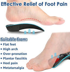 3/4 Plantar Fasciitis Insoles, High Arch Support Inserts for Flat Feet, Over-Pronation and Foot Pain, Metatarsal Support Insoles for Metatarsalgia (Small(Men's 5-6, Women's 6-7))