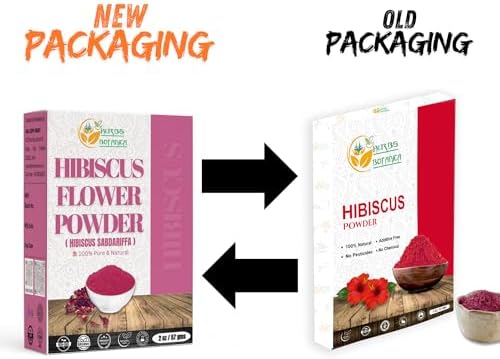 Herbs Botanica Hibiscus Powder 100% Pure & Natural Sabdariffa for Hair, Skin & DIY Use Finely Ground Dried Hibiscus Leaves Natural Supplement 2 oz Resealable Pack