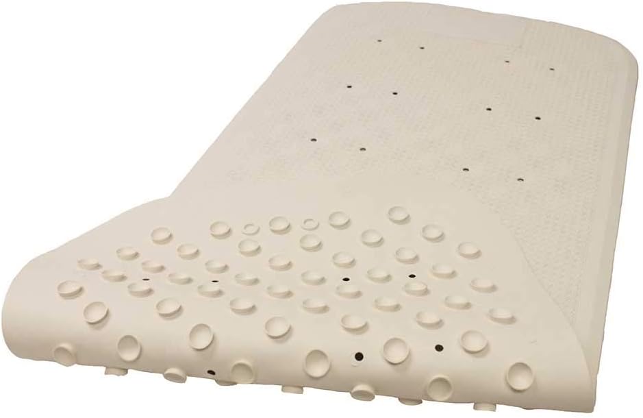 NRS Bathmat Non Slip Rubber - White, Large