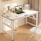 Folding Desk,31.5 Inch No Assembly Folding Computer Desk, Space-Saving Small Desk for Home Office Bedroom Dorm Study, Compact Portable Foldable Laptop Desk