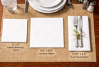 Boston International Paper Napkins Disposable 3-Ply Party Pack | Watercolor Art, 5" x 5" Cocktail Napkin 20-Count, Clementine