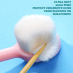Patelai 6 Pieces Kids Extra Soft Nano Toothbrush Children Bristles Children Micro Nano Manual Toothbrush Set with 20000 Bristles for Age 3and Above Boys Girls Protecting Cleaning(Cute Style)