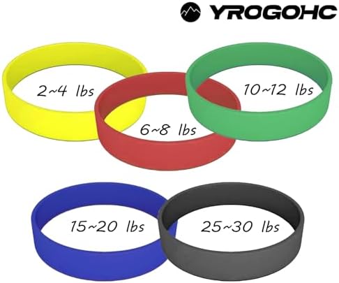 YROGOHC hand band Exercise hand grippers, hand finger strengthener exerciser resistance bands forearm ,hand grip trainer，Strength Training Grip Strengtheners,5pcs for Extensor, Forearm, Hand, and Finger Rehabilitation