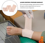 Beavorty 4Rolls Cohesive Elastic Sports Bandages Skin Tone Leg Wrap for Injury Prevention Flexible Compression Wrap for Ankle and Calf Support Breathable and Easy to Use