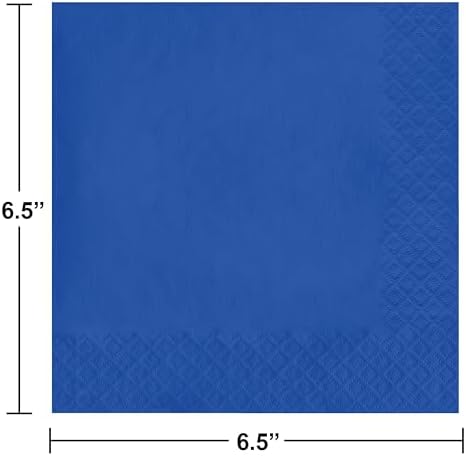 Creative Converting Touch of Color 3-Ply Paper Lunch Napkins, 50 Count, Cobalt
