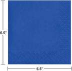Creative Converting Touch of Color 3-Ply Paper Lunch Napkins, 50 Count, Cobalt