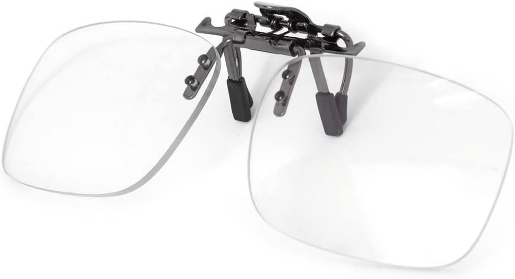 STC Clip-on Flip Up Rimless Magnifying, Suitable for Reading Glasses, Clip onto over Eyeglasses