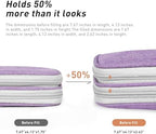 suzamed Insulin Cooler Travel Case, Double Layer Medicine Kit Diabetes Travel Case, Portable Medicine Organizer with 2Pack 150g Ice Pack TSA Approved for Insulin Pens Diabetic Supplies (Purple)