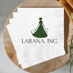 Noni Custom Logo Image Text Napkins Pack 50 100 200 500, Personalized Napkins For Party, Printed Business Wedding Monogrammed Cocktail Papers