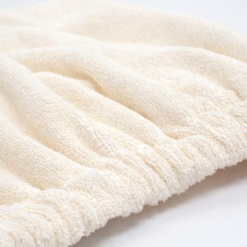 100% Cotton Sauna Kilt Towel Wrap for Women – Soft Sauna Towels for Inside Sauna, Lightweight Towel Dress & Bath Robe, Essential Sauna Accessories for Home Spa, Shower & Dry Sauna, Luxury Gift – Cream